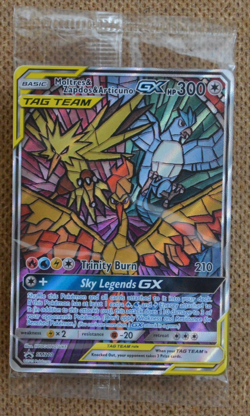 DEFECT! - Pokemon TCG Moltres & Zapdos & Articuno GX SM210 Sealed Promo (c) - Image 1