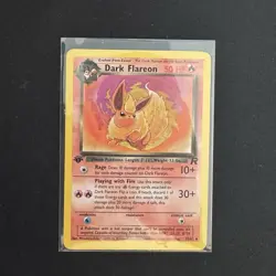 Dark Flareon Team Rocket First 1st Edition 35/82 Pokemon - Image 1