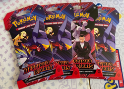 Pokemon TCG SV10 Scarlet & Violet Destined Rivals Sleeved Booster Pack Lot of 4x - Image 1