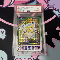 PSA 9 POKEMON 1997 CARDDASS PIKACHU PRISM #025 POCKET MONSTERS BANDAI VENDING - Image 1
