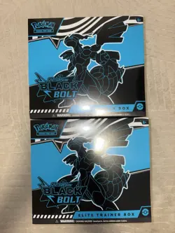 Pokemon Black Bolt Set of 2 Elite Trainer Boxes - Image 1