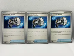 3x Counter Catcher 160/182 Scarlet Violet Paradox Rift Pokemon Playset - Image 1