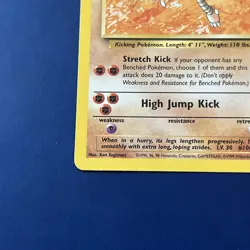 Hitmonlee 22/62 Fossil Set Unlimited Non Holo Rare Pokemon TCG English Wotc - Image 3