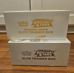 Pokemon Brilliant Stars ETB and Pokemon Center Exclusive Lot of 2 Factory Sealed - Image 5