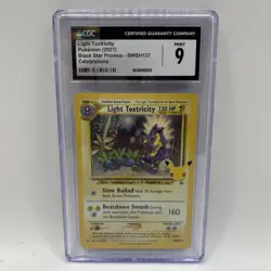 Light Toxtricity 2021 Pokemon Celebrations Holo Promo SWSH 127 grade 9 Sku320 - Image 1