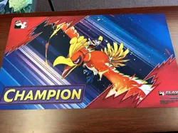 Pokemon League Cup Champion Playmat Ethan's Ho-Oh - Image 1