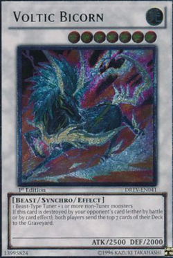 1X NM Ultimate Rare - Voltic Bicorn - DREV-EN041 1st Edition - Yugioh - Image 1