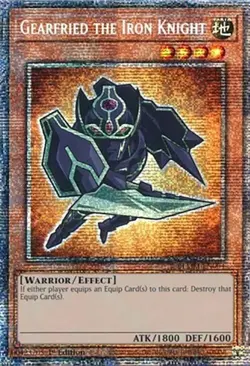 Yu-Gi-Oh! Gearfried the Iron Knight BLMM-EN004 Starlight Rare - Image 1