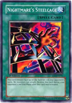 Nightmare's Steelcage - SD6-EN031 - Common - 1st Edition Lightly Played ayasarch - Image 1