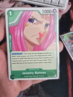 One Piece Card Game Jewelry Bonney ST02-007 Common Romance Dawn NM English - Image 1