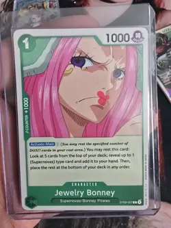 One Piece Card Game Jewelry Bonney ST02-007 Common Romance Dawn NM English - Image 3