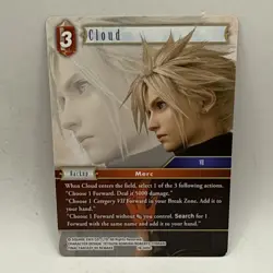 Cloud Strife Final Fantasy 7 Remake Non holo card 2022 Square Enix TCG Opus 16 - Image 1
