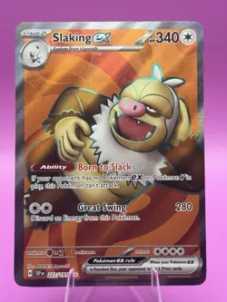 Pokemon TCG Slaking EX 227/191 Surging Sparks Full Art Ultra Rare Holo Card - Image 1