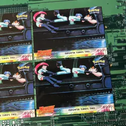 Meowth Times Two #23 Topps Pokemon Mewtwo Strikes Back Movie Card 4 - Image 3