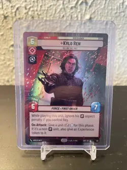 Kylo Ren - Killing the Past Hyperspace Foil 410 SHD Star Wars Unlimited Card - Image 1