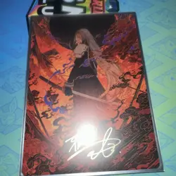 Nibelheim Aflame GOLD SIGNATURE Final Fantasy Art Card NM MTG Sephiroth - Image 1