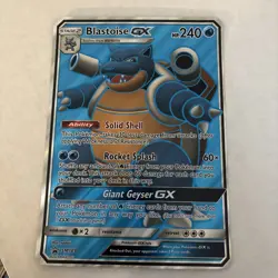 Blastoise GX Black Star Sun & Moon Jumbo Promo SM189 Pokemon Card Oversized MP - Image 1