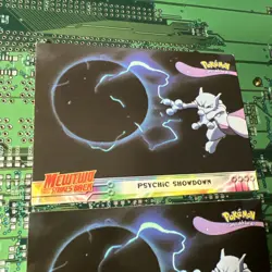 Psychic Showdown #33 Topps Pokemon Mewtwo Strikes Back Movie Card Black Logo 2 - Image 2