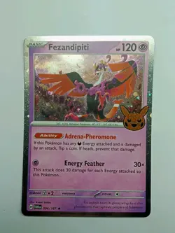 Fezandipiti - Trick or Trade 2024 - Twilight Masquerade Cosmos Holo Pokemon Card - Image 1