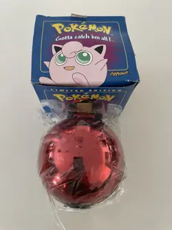 1999 Pokemon Jigglypuff Burger King 23K Gold Plated Trading Card w/ Pokeball NIB - Image 1