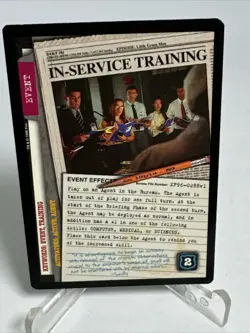 SHIPS SAME DAY The X-Files Card NM IN-Service Training Premiere Set 1996 CCG #2 - Image 2