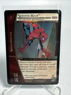 1st Edition #MSM-008 "Spider-Man" Holo Foil - 2004 Marvel VS System Card NM-MT - Image 2