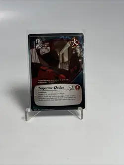 NARUTO CCG 2002 Rare #217 SUPREME ORDER Naruto Anime Card FOIL NM - Image 1