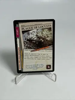 1996 X-Files CCG Premier 1st Edition FOX Trading Card Plague Of Locusts #4 LP-NM - Image 1
