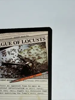 1996 X-Files CCG Premier 1st Edition FOX Trading Card Plague Of Locusts #4 LP-NM - Image 4