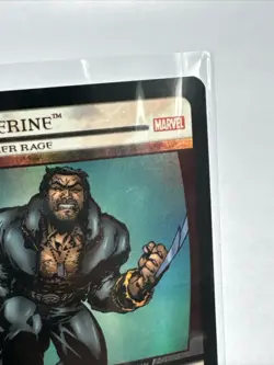 WOLVERINE Berserker MOR-027 VS System RARE FOIL MARVEL card 2004 NM+ 1st Edition - Image 4