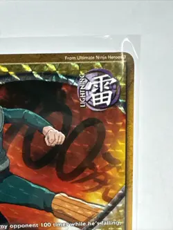 NARUTO CCG 2002 Rare #301 SUPREME NINJUTSU ONES OWN RULE CARD DIAMOND FOIL NM-MT - Image 4