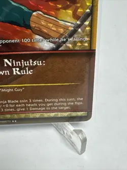 NARUTO CCG 2002 Rare #301 SUPREME NINJUTSU ONES OWN RULE CARD DIAMOND FOIL NM-MT - Image 5