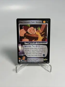 Blue Forward Foot Sweep 2000 Score Unlimited Dragon Ball Z DBZ TCG #11 Card NM - Image 1