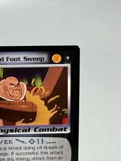 Blue Forward Foot Sweep 2000 Score Unlimited Dragon Ball Z DBZ TCG #11 Card NM - Image 4