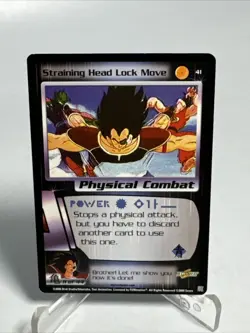 Straining Head Lock Move 2000 Score Limited Dragon Ball Z DBZ TCG #41 NM Card - Image 2