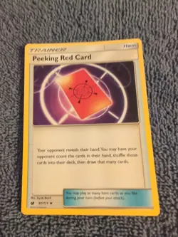 Peeking Red Card 97/111 Sm-Crimson Invasion Regular - Image 1