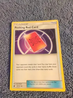 Peeking Red Card 97/111 Sm-Crimson Invasion Regular - Image 2