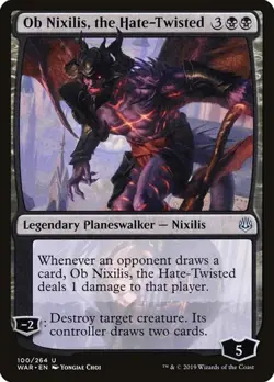 Ob Nixilis, the Hate-Twisted - Foil War of the Spark MP MTG - Image 1