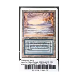 WOTC MtG 3rd Ed Underground Sea (R) VG - Image 1