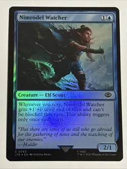 MTG Lord of the Rings Nimrodel Watcher Foil 0063 NM - Image 1