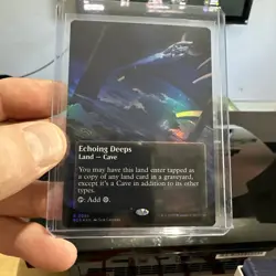 MTG Echoing Deeps 58 Borderless Foil Rare Edge of Eternities EOS - Image 1