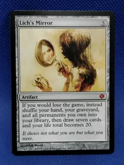 MTG Lich's Mirror Shards Of Alara 2008 Unplayed Mythic Magic The Gathering - Image 1