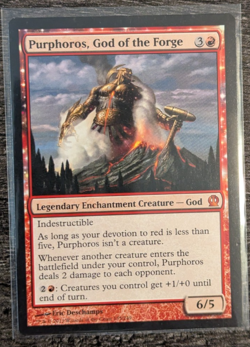 MTG: Purphoros, God of the Forge (THEROS)(MYTHIC RARE) - Image 1