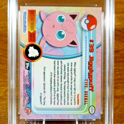 Pokemon Topps T.V. Series 1 Jigglypuff 39 AGS Mint+ 9.5 1999 TV #39 - Image 4
