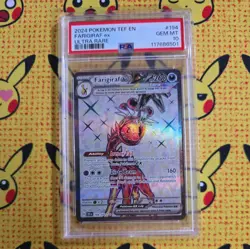 2024 POKEMON TEF EN-TEMPORAL FORCES ULTRA RARE #194 FARIGIRAF EX PSA 10 - Image 1