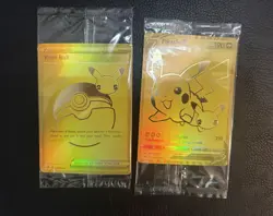 Pokemon Celebrations Pikachu V & Pokeball Gold Promos Swsh145 Swsh146 - Sealed - Image 1