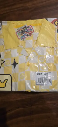 2025 Pokemon World Championships Button Up Tropical Shirt L Large - Image 2