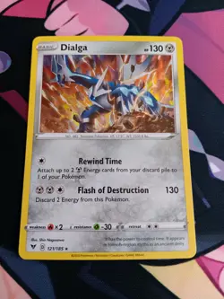 Dialga 121/185 Holo Vivid Voltage Sword And Shield Pokemon TCG - Image 1
