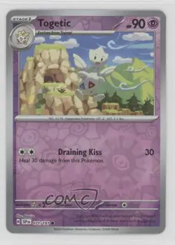 Togetic Reverse Foil Pokemon SV08: Surging Sparks #071 0wc9 - Image 1