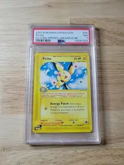 PSA 7 Pokemon PICHU Expedition - 58/165 E3 Convention Promo Japanese Back - Image 1